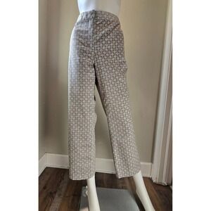 Sigrid Olsen Collection Women's‎ Size 12 Geometric Stretch Cotton Blend Pants